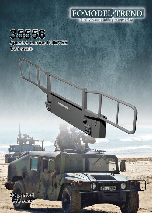 35556  Paragolpes HUMMER marina española, escala 1/35