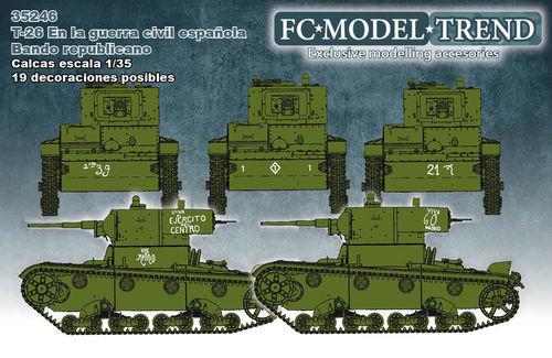 35246 Calcas T-26 en España, bando republicano, escala 1/35