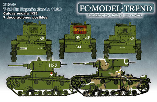 35247 Calcas T-26 en España, post 1938, escala 1/35