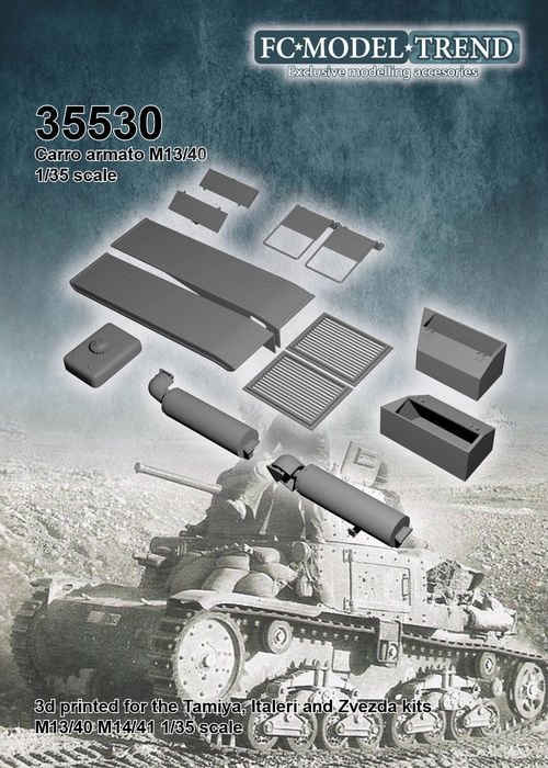 35530 Detalles para el Carro armato M13/40, escala 1/35