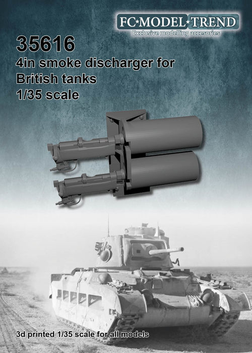 35616 Lanzador de fumígenos inglés, escala 1/35