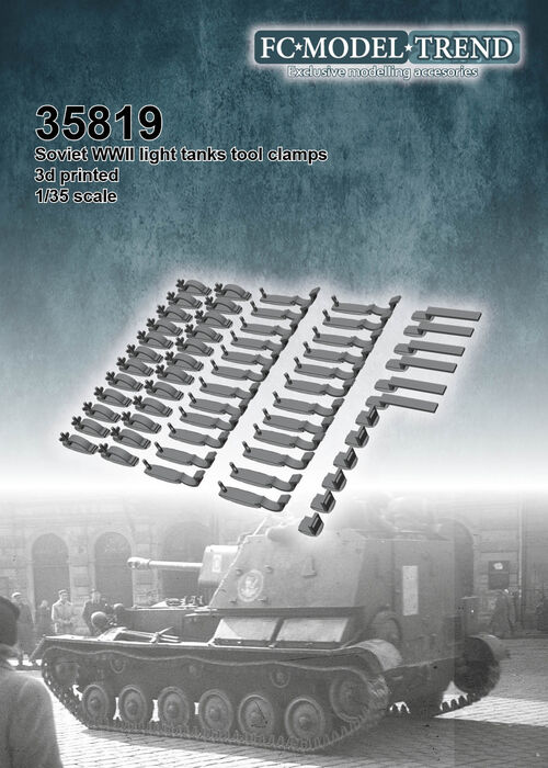 35819 Anclajes para carros de combate soviéticos ligeros WWII, escala 1/35