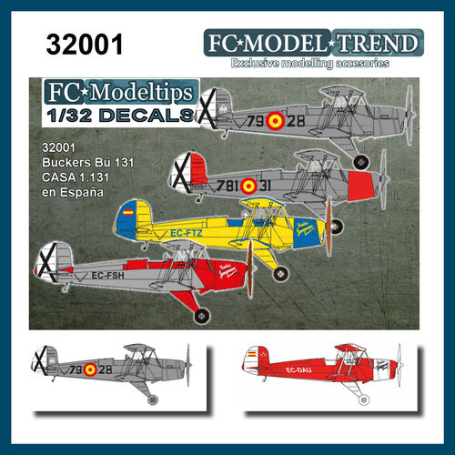 32001 Bücker Bü 131 & CASA 1131 en España, escala 1/32
