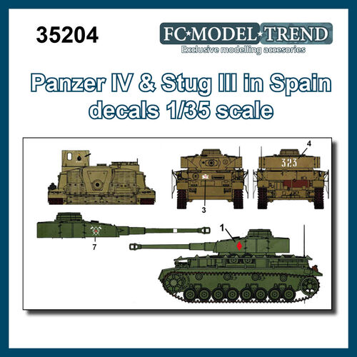 35204 Calcas Panzer IV y Stug III en España