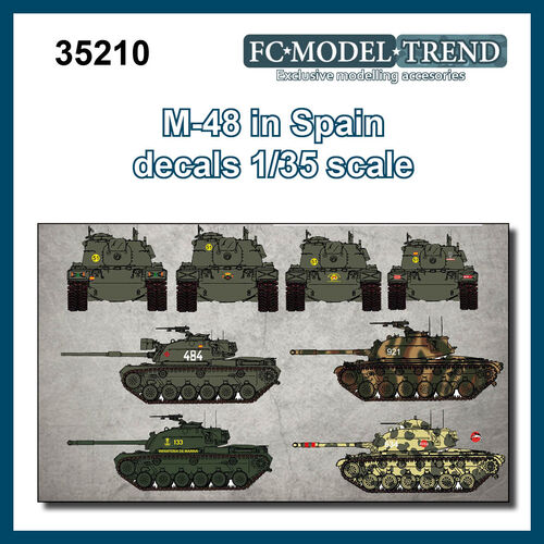 35210 M48 en España, calcas 1/35