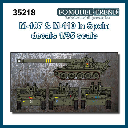 35218 Calcas para el M107 y M110 en España, escala 1/35