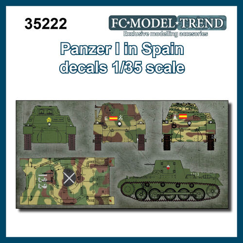 35222 Panzer I en España, calcas escala 1/35
