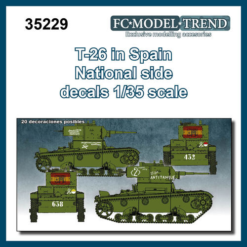 35229 Calcas T-26 en España, bando nacional, escala 1/35