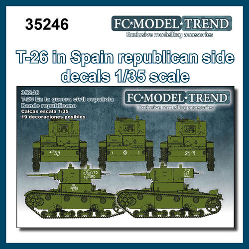 35246 Calcas T-26 en España, bando republicano, escala 1/35