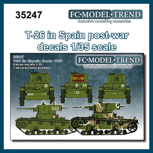 35247 Calcas T-26 en España, post 1938, escala 1/35