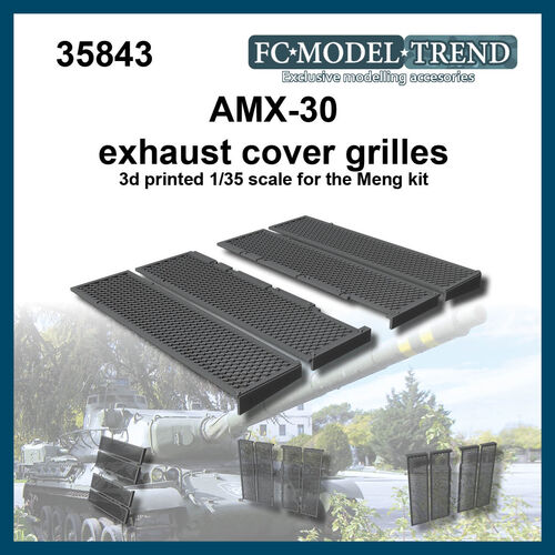 35843 AMX-30 protectores de rejilla para los escapes. Escala 1/35