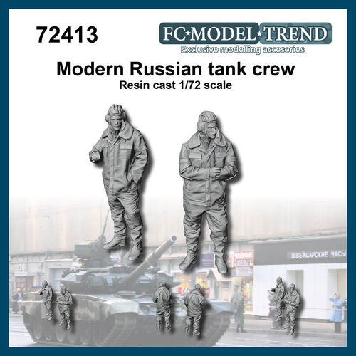 72413 Tripulación de tanque ruso moderno, escala 1/72