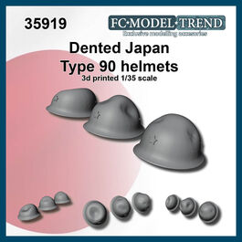 35919 Cascos japoneses type 90 abollados. Escala 1/35.