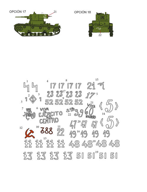 35246 Calcas T-26 en España, bando republicano, escala 1/35
