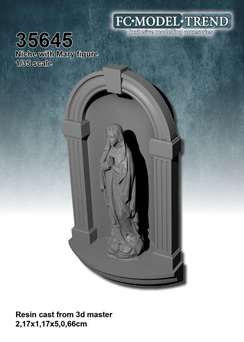 35645 Hornacina con imagen de la Virgen María, escala 1/35