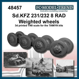 48457 Sdkfz 234 ruedas con peso, escala 1/48.