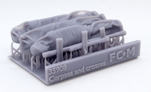 35908 Cadáveres y cruces, escala 1/35.