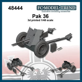 48444 Pak 36 cañón de 37mm alemán, escala 1/48.