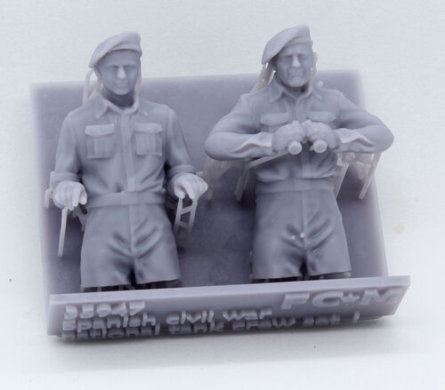 35947 Tripulación de carro nacional, guerra civil española, set 1. Escala 1/35.