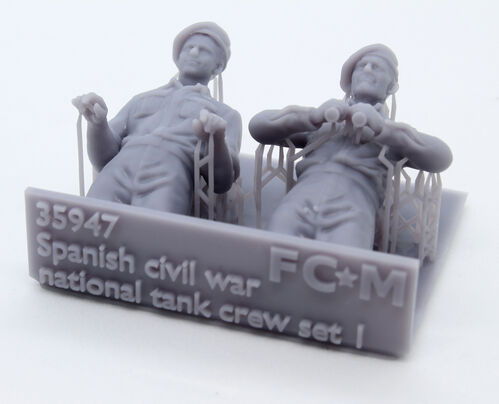 35947 Tripulación de carro nacional, guerra civil española, set 1. Escala 1/35.