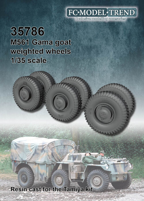 35786 Gama goat, ruedas con peso, escala 1/35.