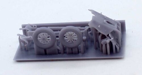 72445 53K cañón soviético de 45mm. Escala 1/72. Impreso en 3d.