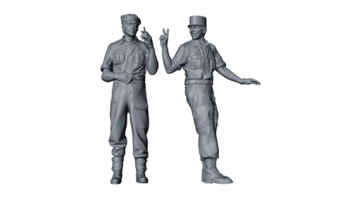 35979 Tripulación de carro francesa, Indochina 1950 set 2, escala 1/35