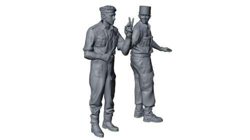35979 Tripulación de carro francesa, Indochina 1950 set 2, escala 1/35