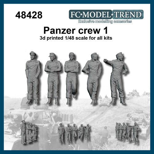 48428 Tripulación Panzer, set 1, escala 1/48
