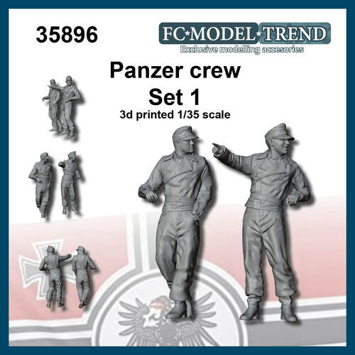 35896 Tripulación Panzer, set 1, escala 1/35.