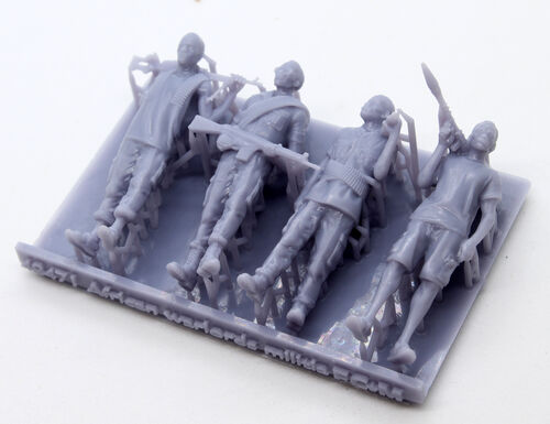 48471 Milicianos de los señores de la guerra africanos, escala 1/48.