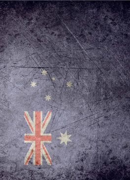 35388 Base Grunge auto adhesiva Australia 19x13cm