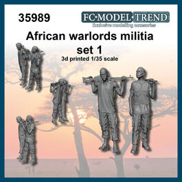 35989 Milicianos de los señores de la guerra africanos, set 1. Escala 1/35
