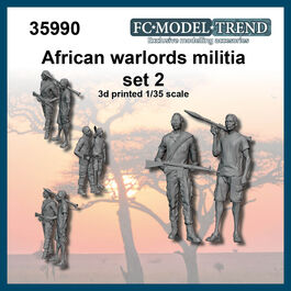 35990 Milicianos de los señores de la guerra africanos, set 2. Escala 1/35