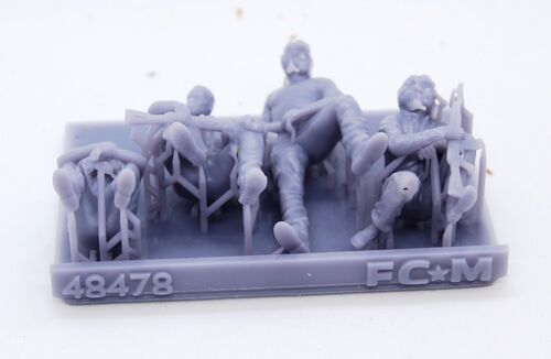 48478 Carristas milicianos de los señores de la guerra africanos, escala 1/48.