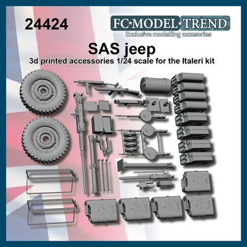24424 S.A.S. Jeep, transformación escala 1/24.