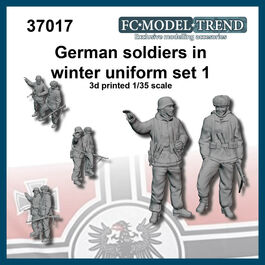 37017 Soldados alemanes en uniforme de invierno, set 1. Escala 1/35.