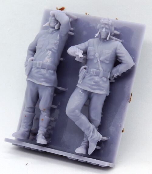 37006 Tripulación de tanque soviética WWII, set 1. Escala 1/35.