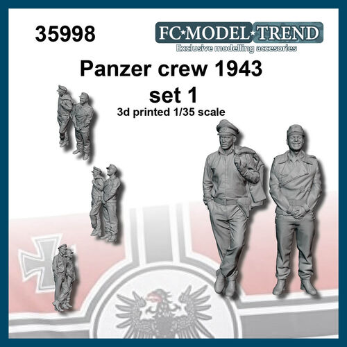 35998 Tripulación panzer 1943 set 1, escala 1/35.