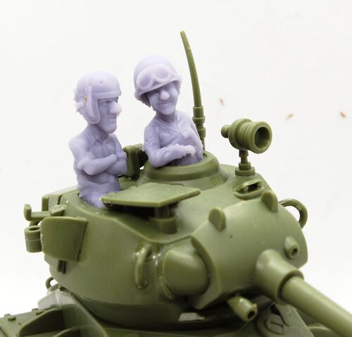 80001 Tripulación M24 Chaffee. Toon.