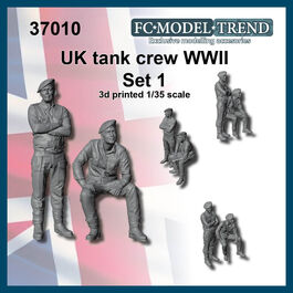 37010 Tripulación de tanque británica WWII set 1, escala 1/35.