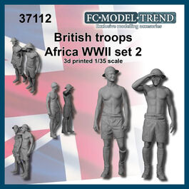 37112 Soldados británicos Africa WWII, set 2, escala 1/35.