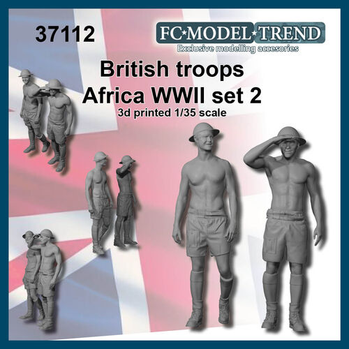 37112 Soldados británicos Africa WWII, set 2, escala 1/35.