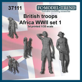 37111 Soldados británicos Africa WWII, set 1, escala 1/35.