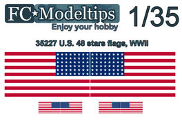 C35727 Banderas adaptables Estados unidos 48 estrellas, WWII