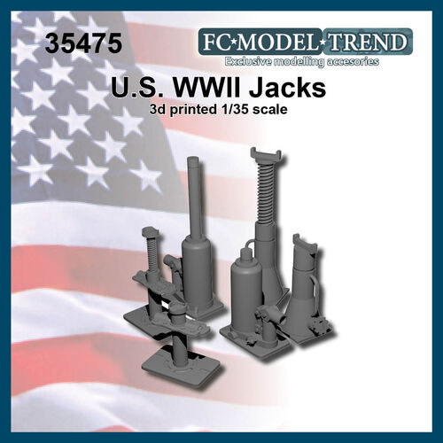 35475 Gatos hidráulicos USA WWII, escala 1/35