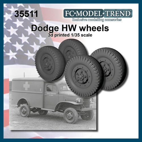 35511 Dodge WC neumáticos de carretera, escala 1/35
