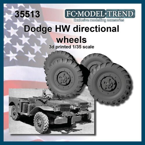 35513 Dodge WC neumáticos direccionales, escala 1/35