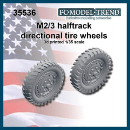 35536 Neumáticos direccionales para semiorugas M2/M3, escala 1/35