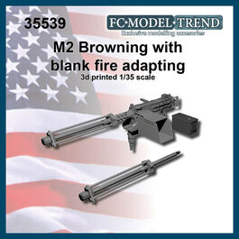 35539 Ametralladora M2 Browning con adaptador para munición de fogueo. Escala 1/35